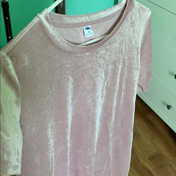 pink velvet top - Picture 3 of 4